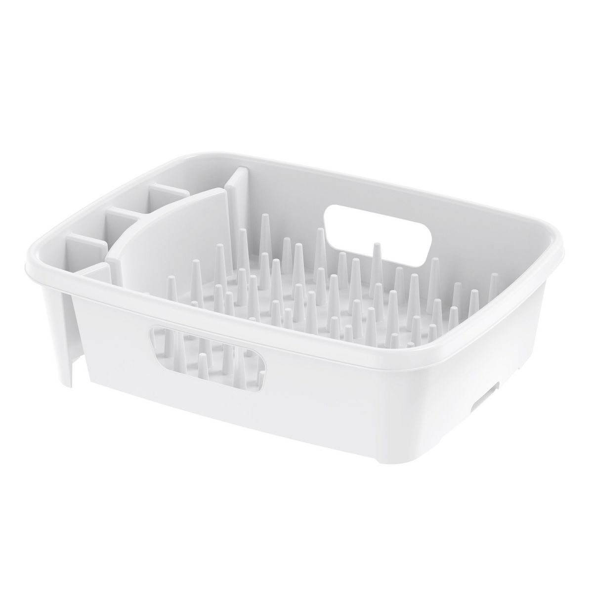 JUST HOME COLLECTION - Secaplatos plástico 34x43x12,6 cm blanco