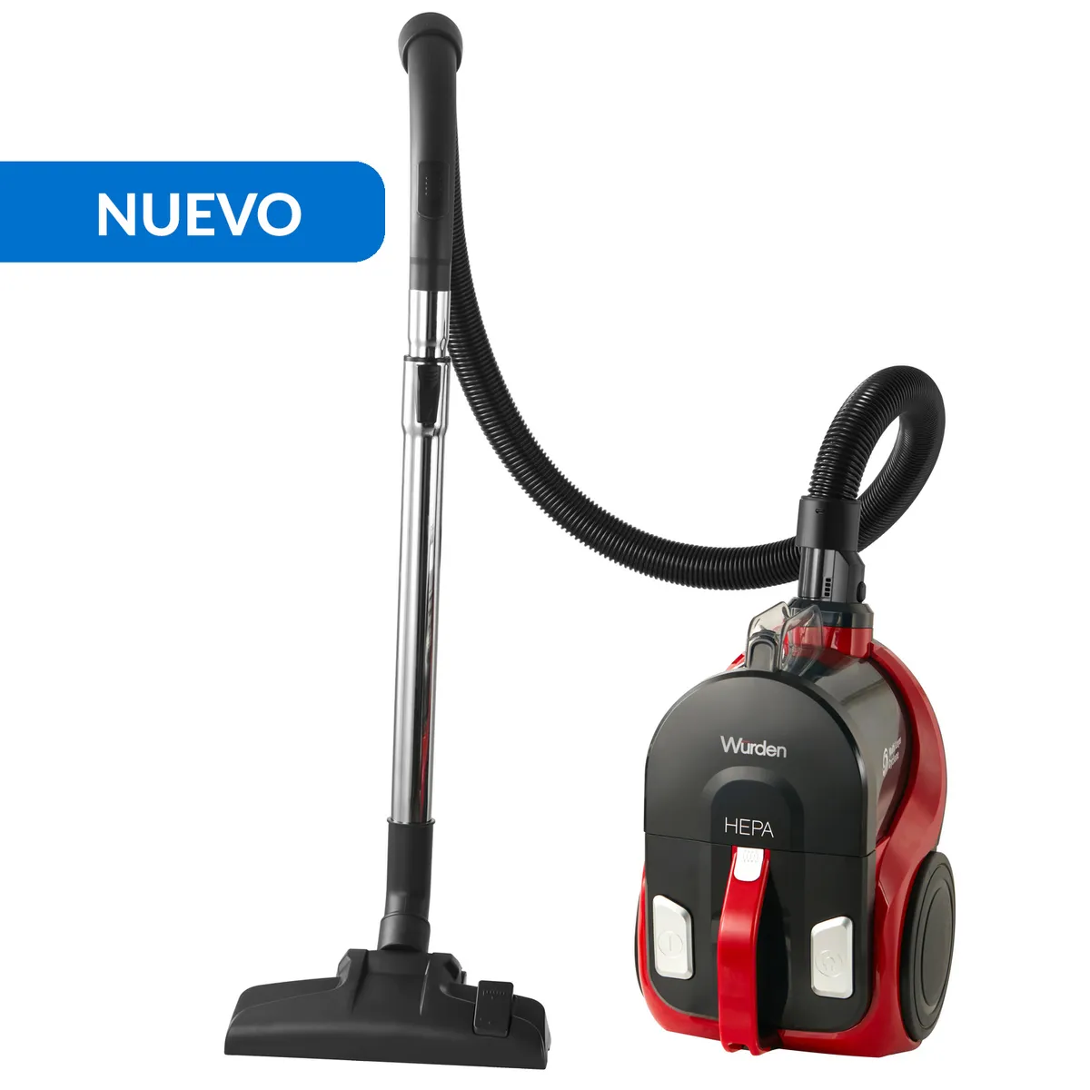 WURDEN - Aspiradora Ciclónica Arrastre 1800 W 2 Litros WVC-EASYCLEAN2