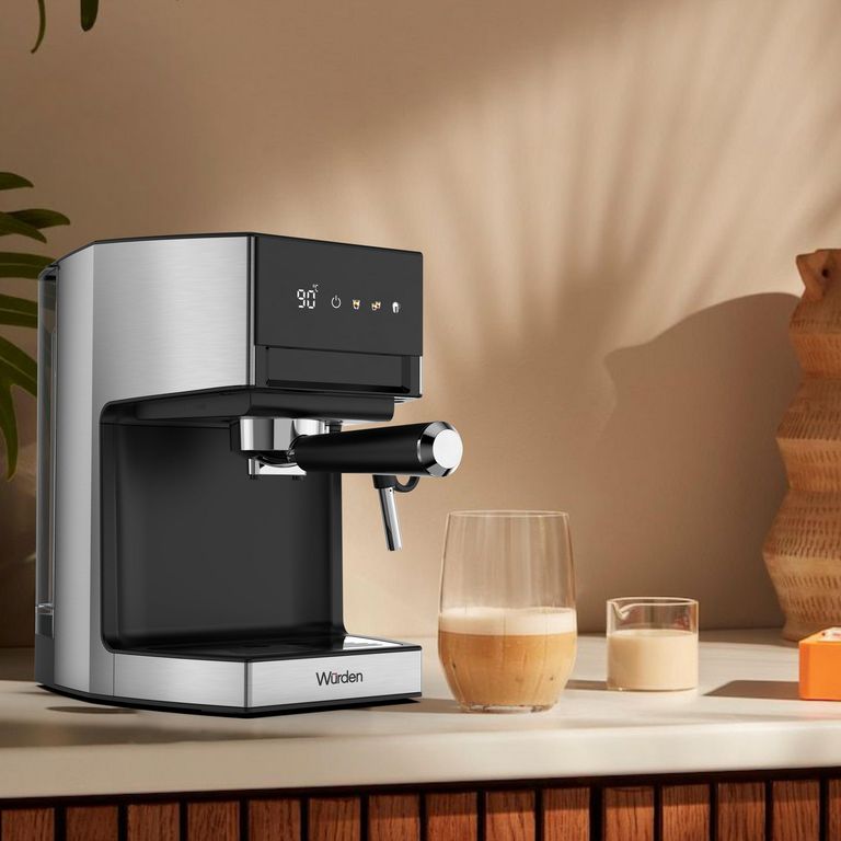 Cafetera Programable Espresso 1.2 l 1250 W Negro/ Plateado