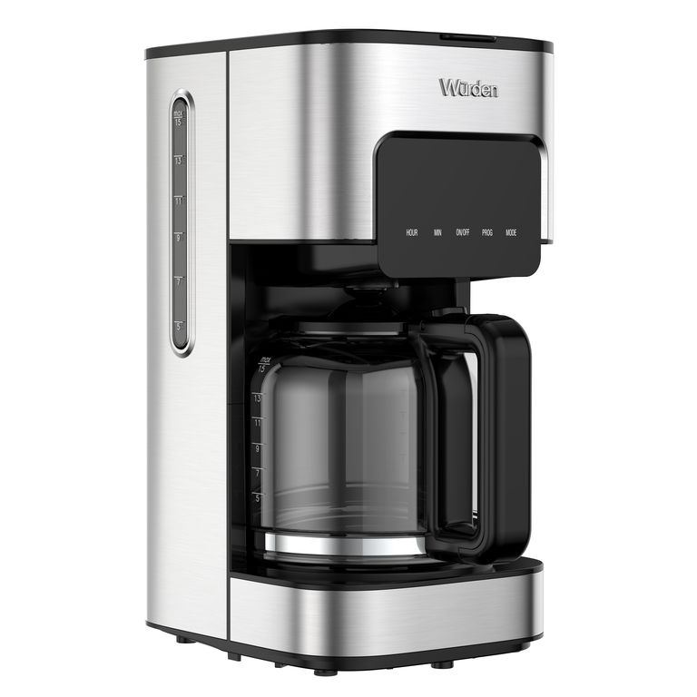 Cafetera 1.5 l 800 W Plateado/ Negro