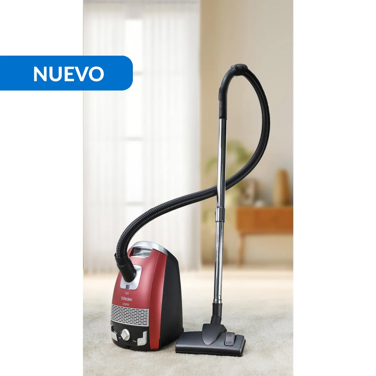 WURDEN - Aspiradora de Arrastre 1800 W 3 Litros WVC-STARKEN3200