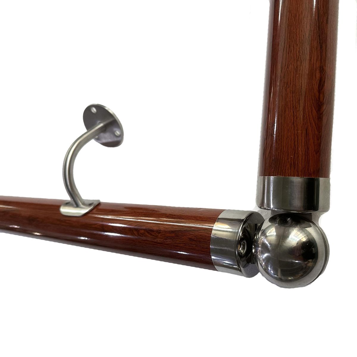 HOLZTEK - Codo Ajustable Pasamano Redondo de PVC