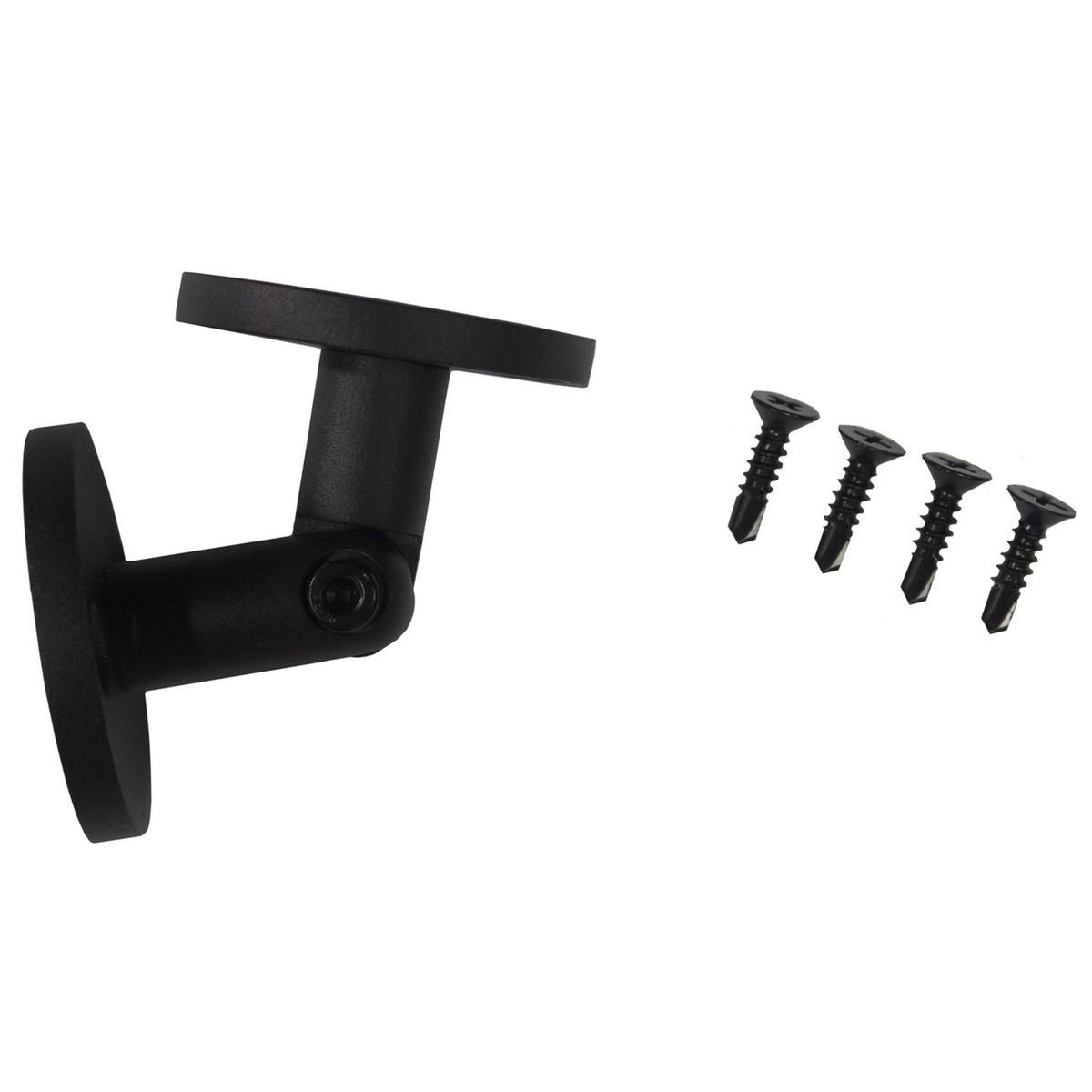 HOLZTEK - Codo Ajustable Pasamano Redondo Negro