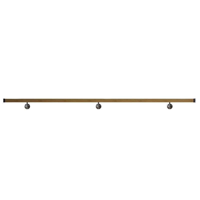 HOLZTEK - Pasamano cuadrado 200 cm terminacion madera