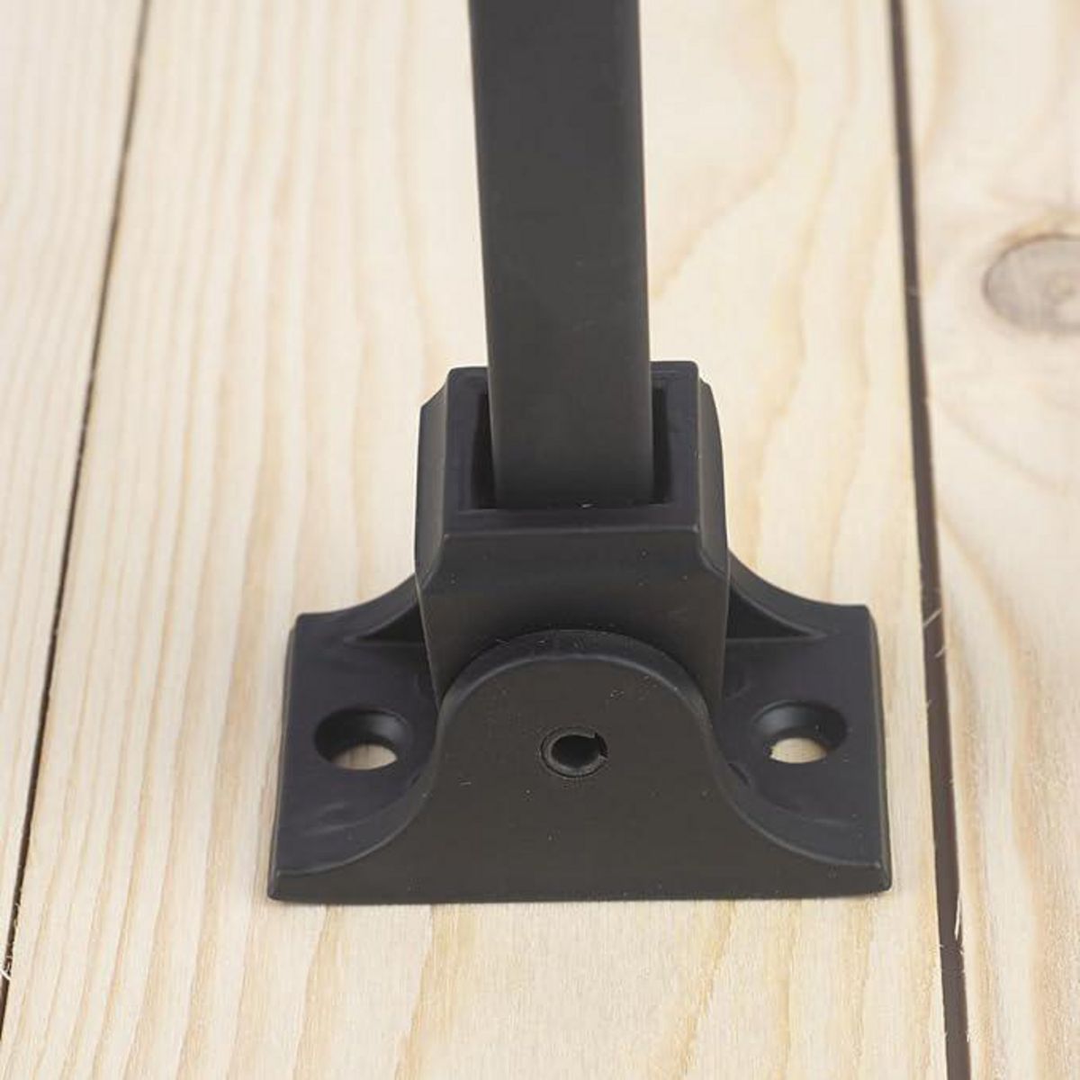 HOLZTEK - Balaustro de acero rectangular negro 92 cm