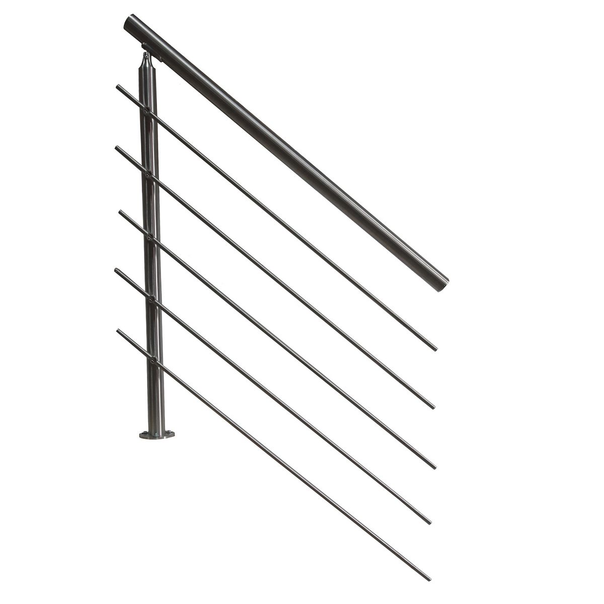 HOLZTEK - Baranda Acero Inoxidable 1 m con 1 Poste