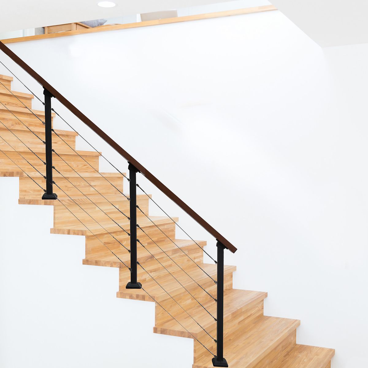 HOLZTEK - Poste 91 cm para Baranda Angular Aluminio