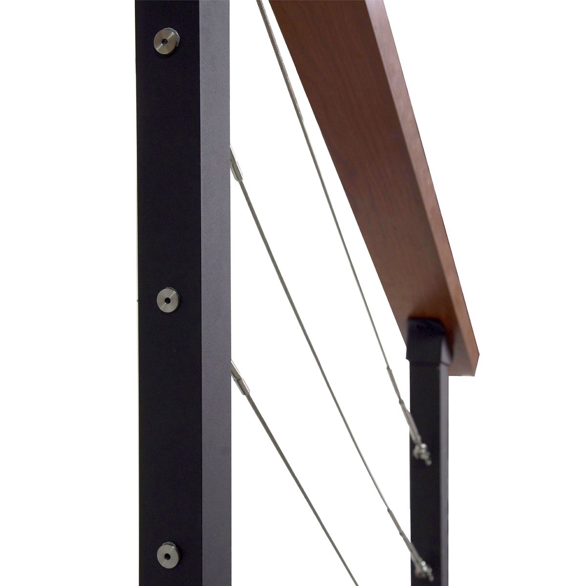 HOLZTEK - Set 10 Topes Decorativos para Baranda con Cable