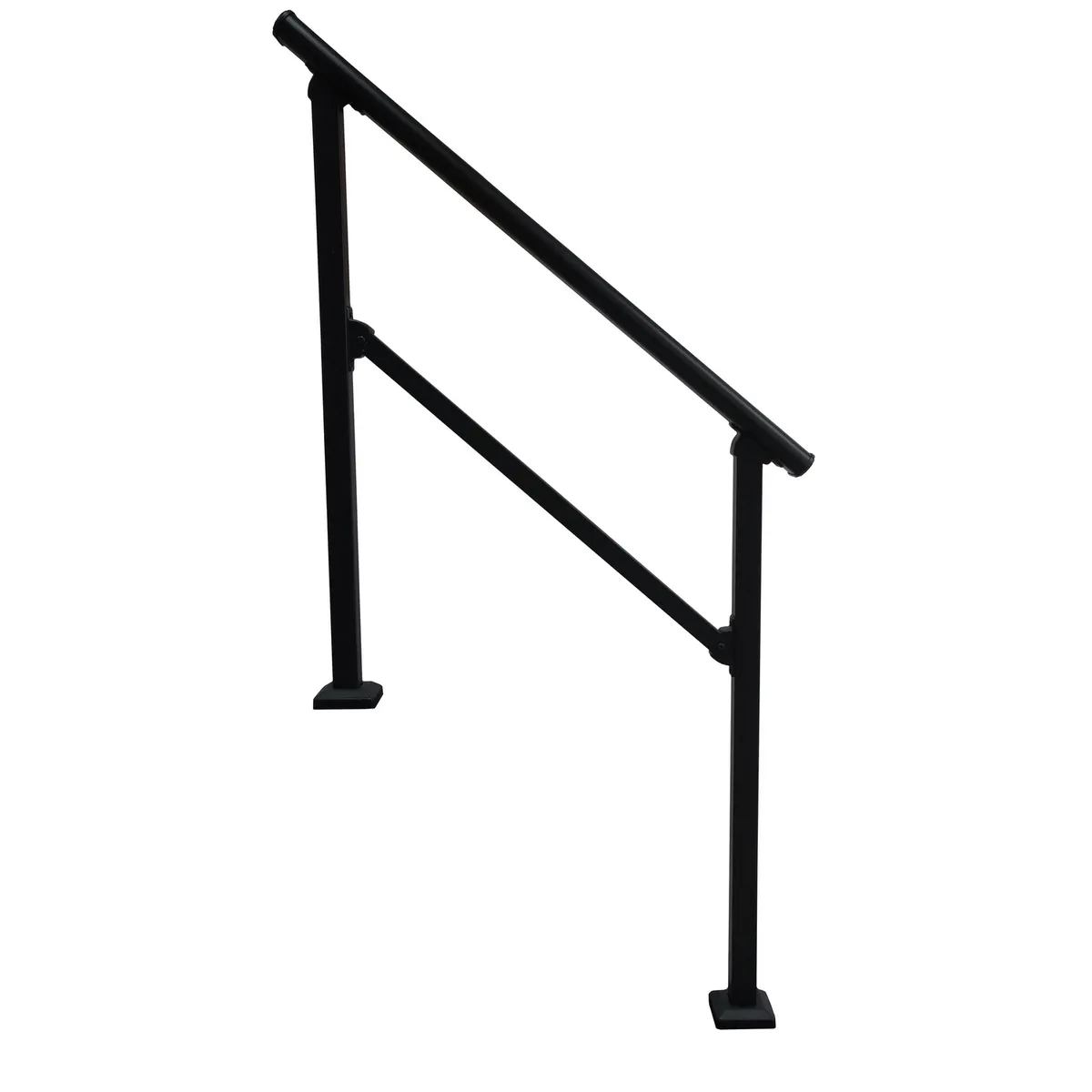 HOLZTEK - Kit Baranda Ovalada Ajustable Negra 150 cm