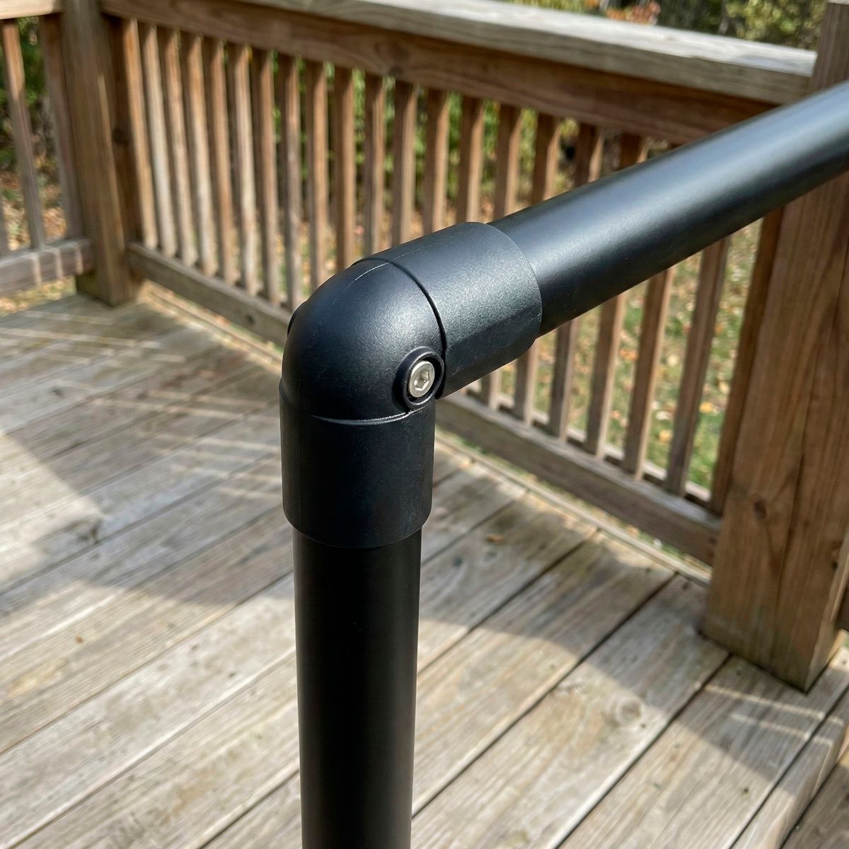 HOLZTEK - Codo Angular Conector Pasamanos Baranda Ovalada