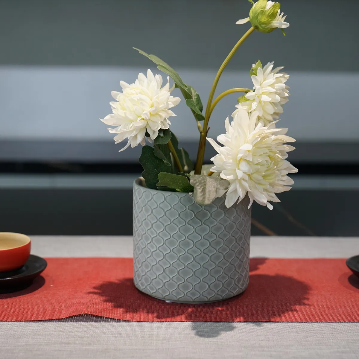 JUST HOME COLLECTION - Macetero de Cerámica 12x11.5 cm Colores Surtidos