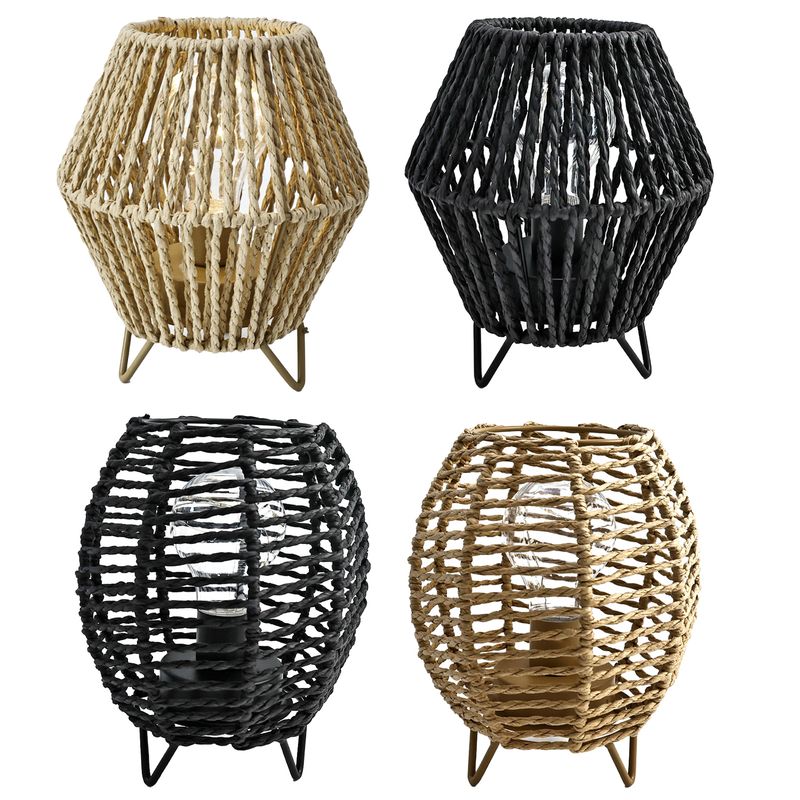JUST HOME COLLECTION - Farol para mesa cuerdas 18 cm. Diseño surtido