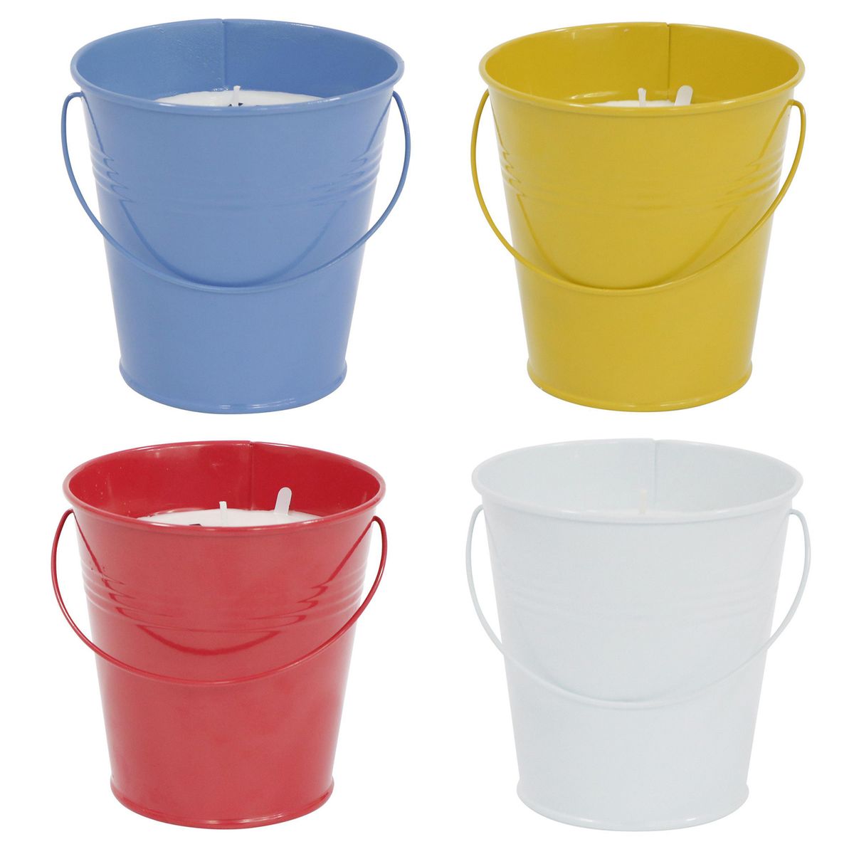 JUST HOME COLLECTION - Balde con Vela de citronella 10 cm. Color surtido