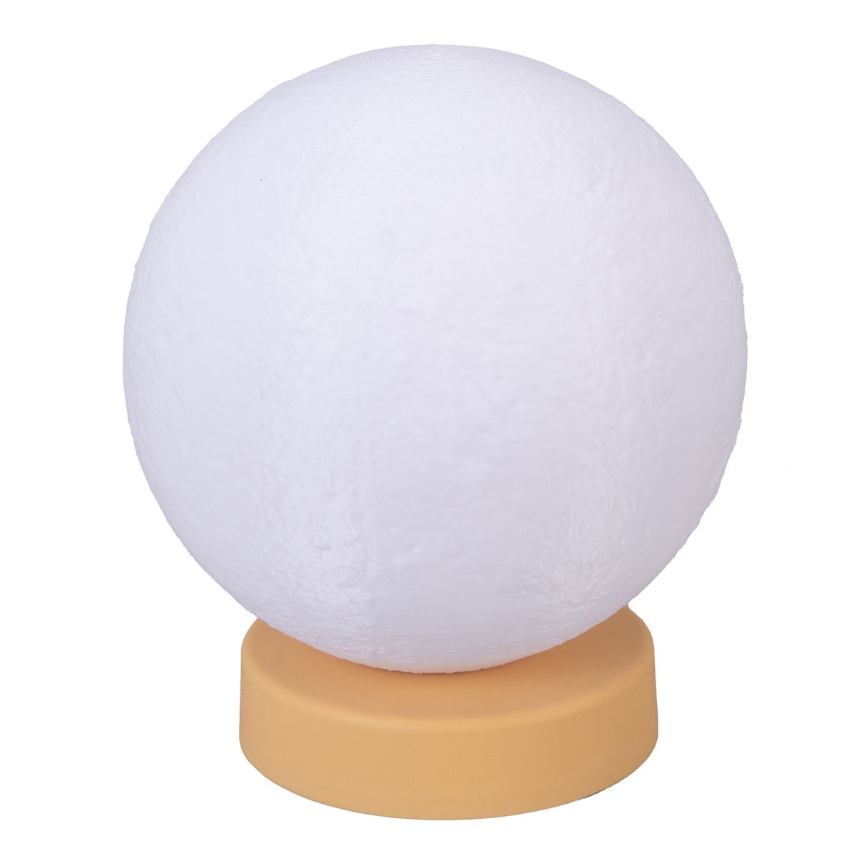 JUST HOME COLLECTION - Lámpara de Escritorio Mini Luna Blanco 15x17 cm