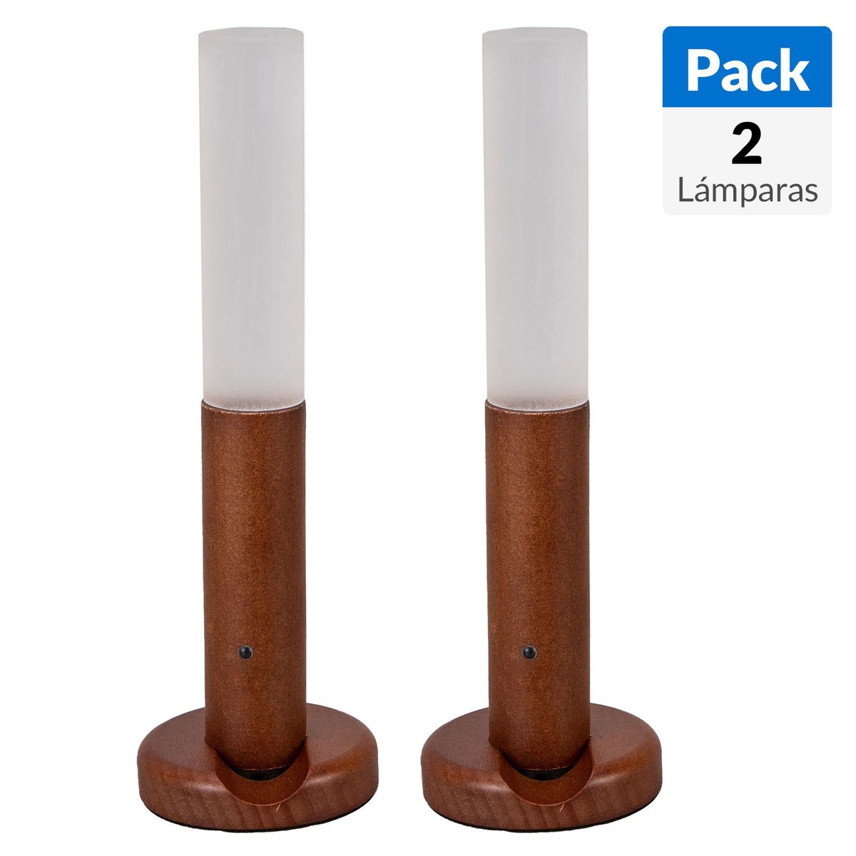 JUST HOME COLLECTION - Pack 2 Lámparas Luz Noche Led RE-NLD-05AR Blanco 6x3.5 cm