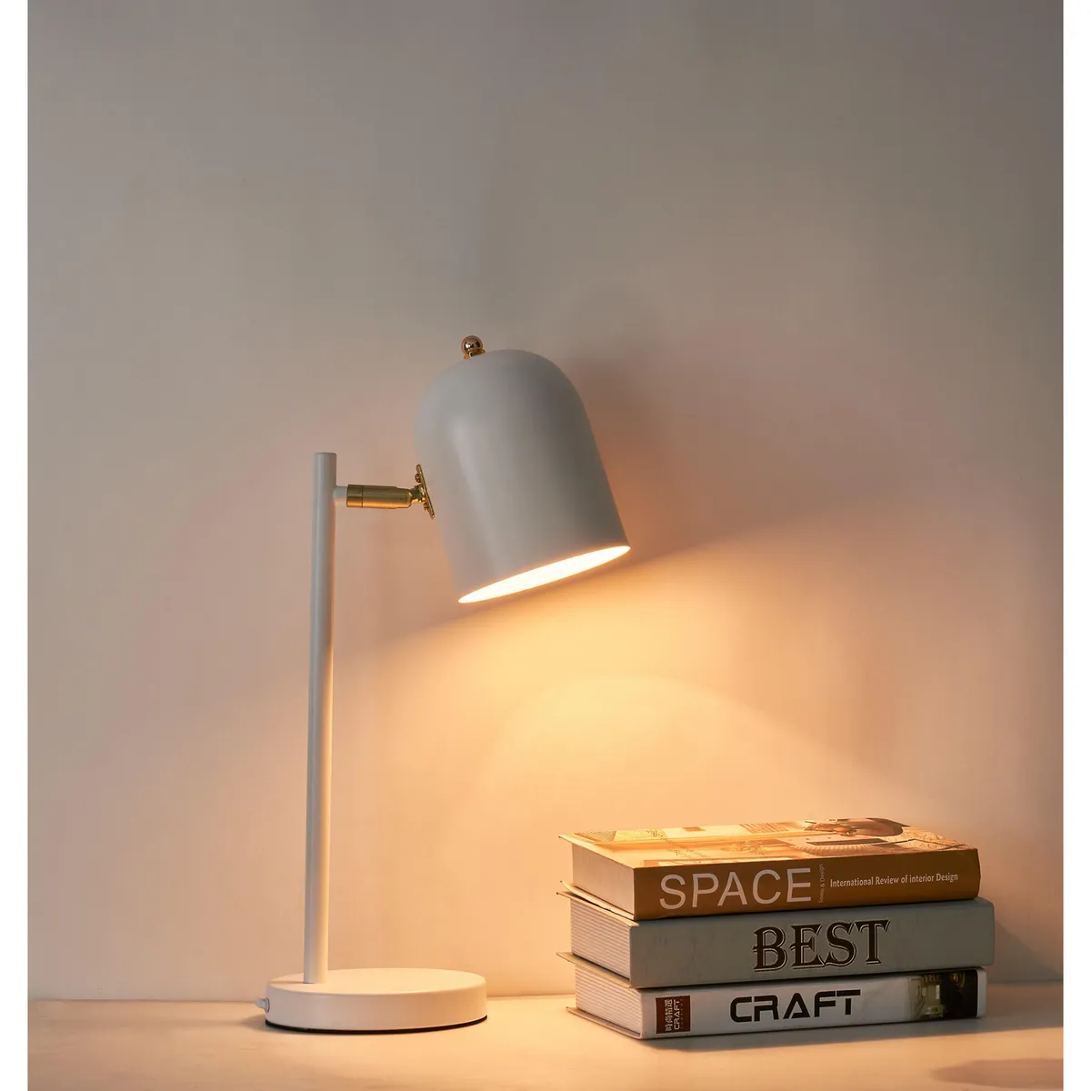 JUST HOME COLLECTION - Lámpara de Escritorio Guarda Blanco 15x44.5 cm