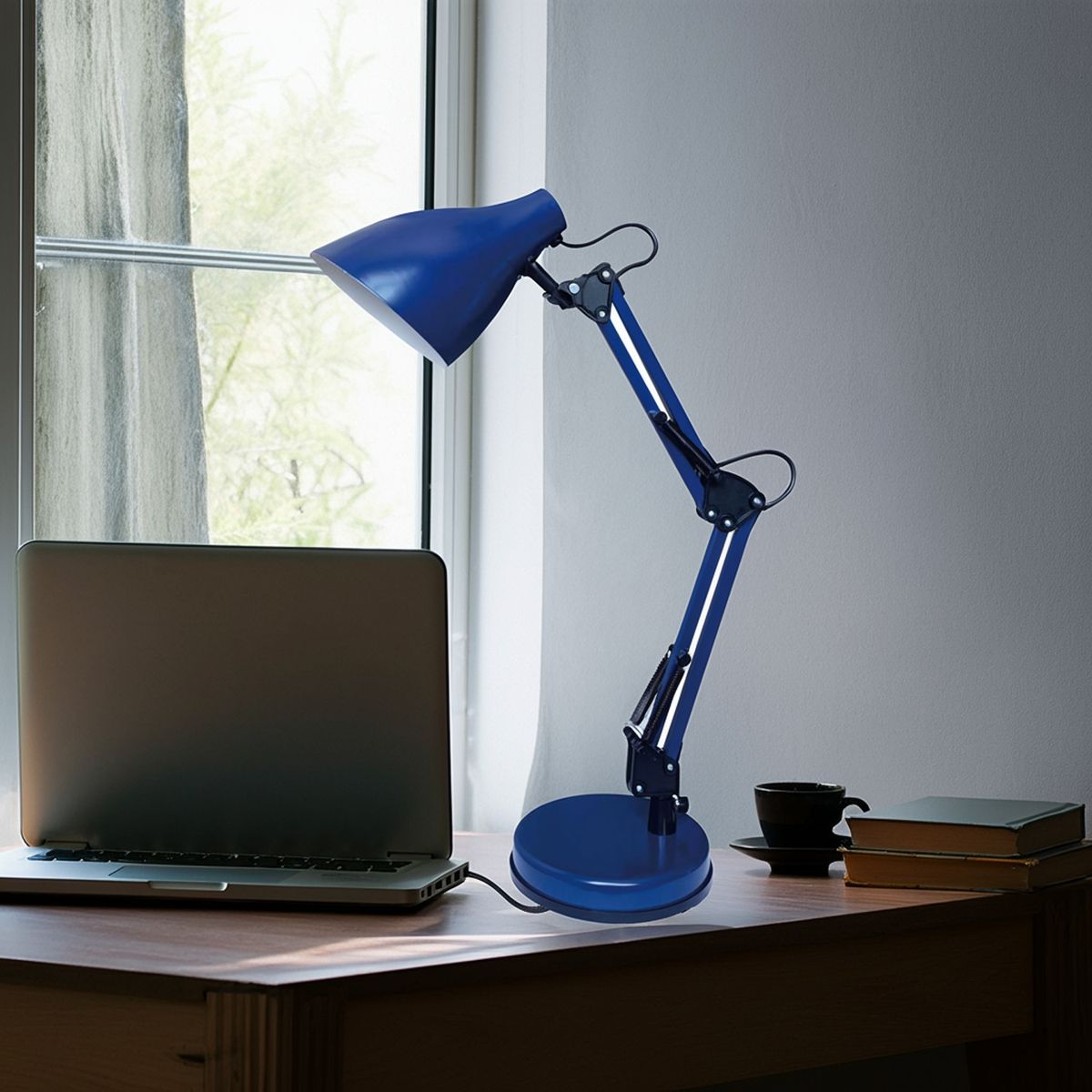 CASA BONITA - Lámpara de Escritorio Artic Azul 15.5x48 cm