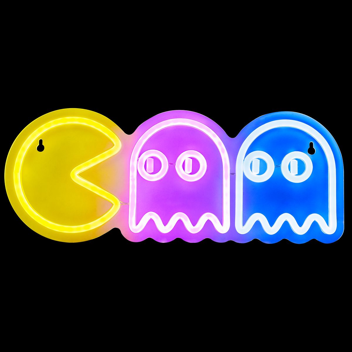 JUST HOME COLLECTION - Lámpara Led Neón Batería Ghosts Multicolor 38x15 cm