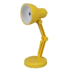 JUST HOME COLLECTION - Lámpara Escritorio Led Round Amarillo/Dorado 0.1 W 11x4 cm
