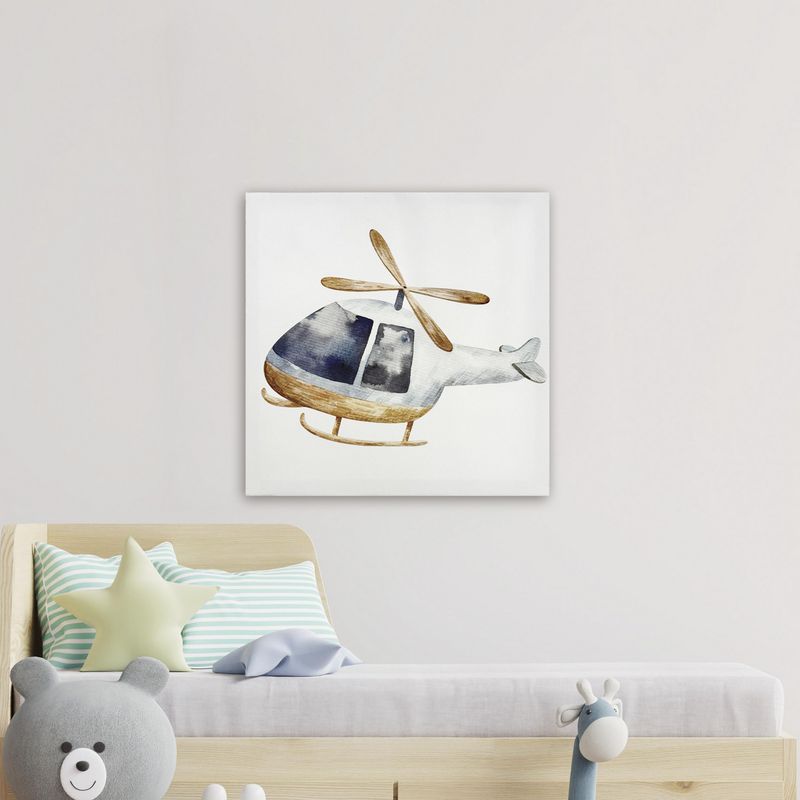JUST HOME COLLECTION - Canvas Helicopter 30x30 cm