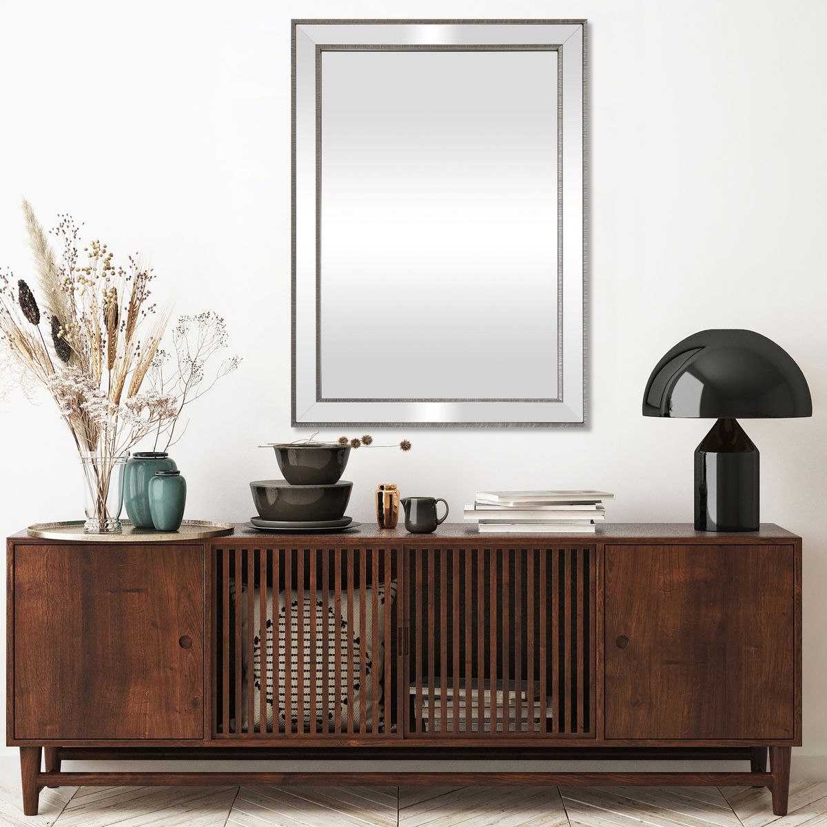 JUST HOME COLLECTION - Espejo Decorativo Forma Rectangular 78x108 cm Bisel