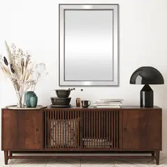 JUST HOME COLLECTION - Espejo Decorativo Forma Rectangular 78x108 cm Otro Bisel
