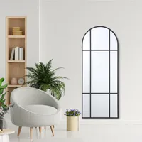 Espejo Decorativo Forma Rectangular 60x150 cm Negro Marco