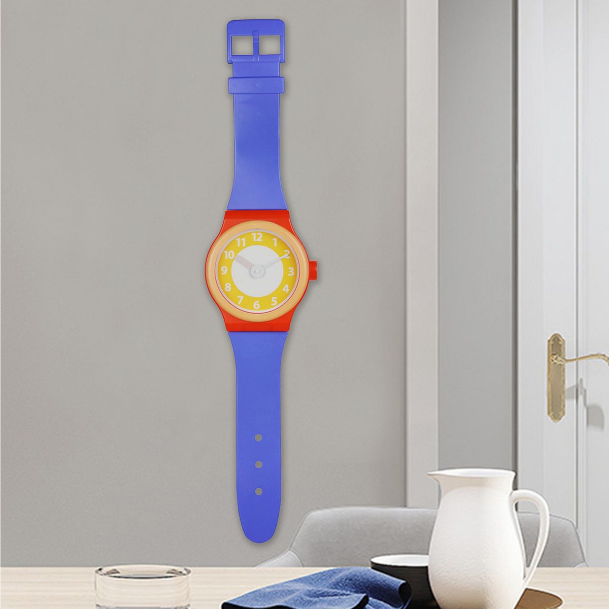 JUST HOME COLLECTION - Reloj muro wrist azul