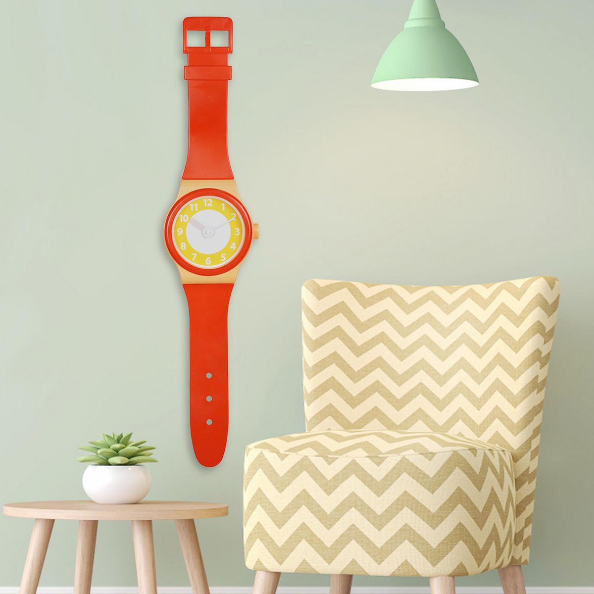 JUST HOME COLLECTION - Reloj muro wrist rojo