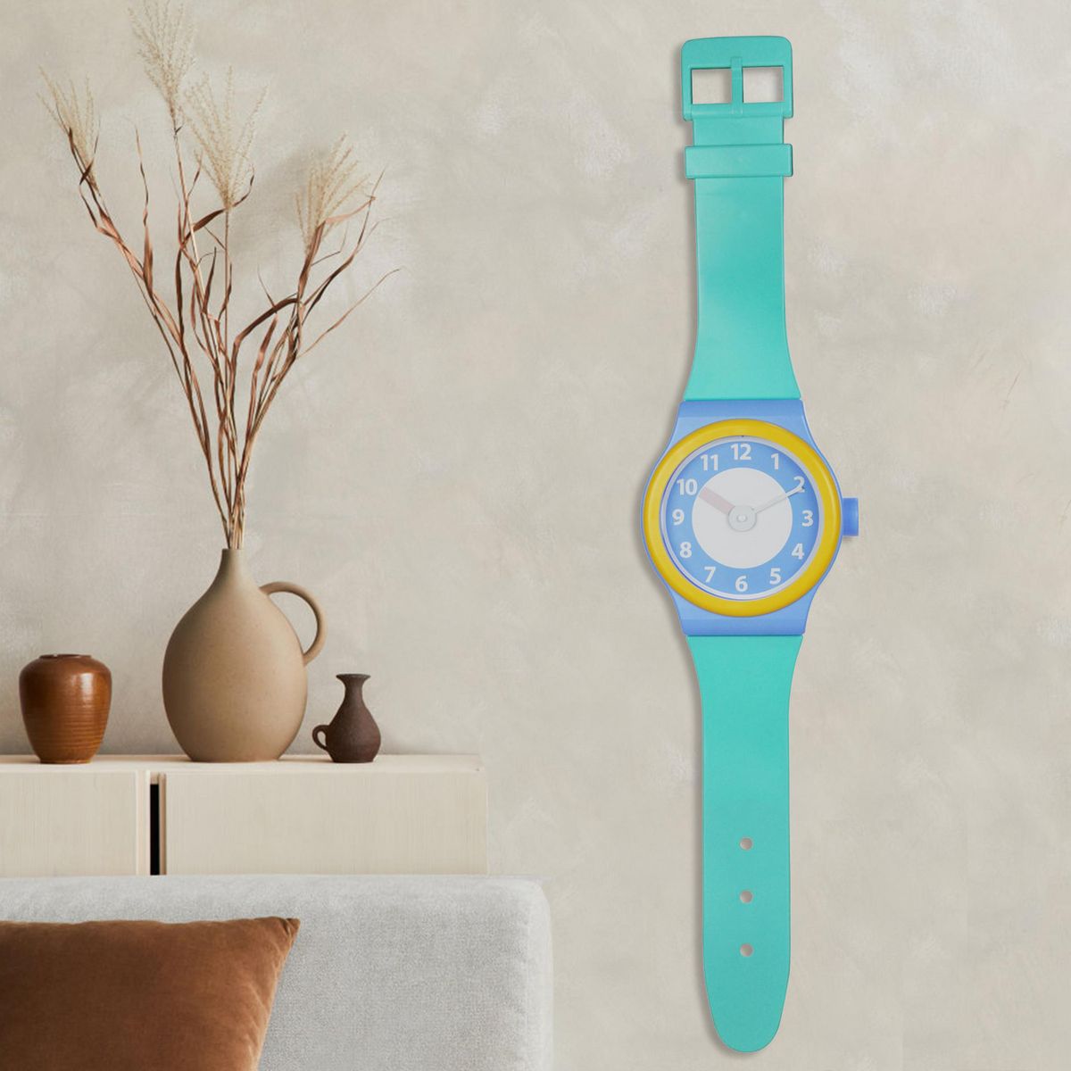 JUST HOME COLLECTION - Reloj muro wrist verde