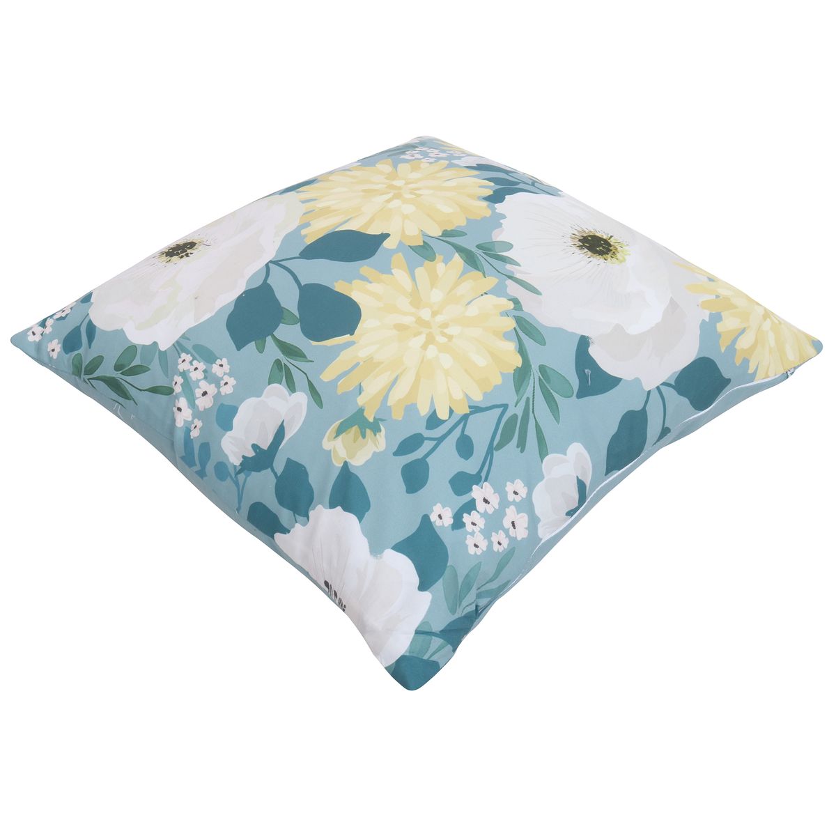 JUST HOME COLLECTION - Cojín Decorativo Flor Verde 45x45 cm