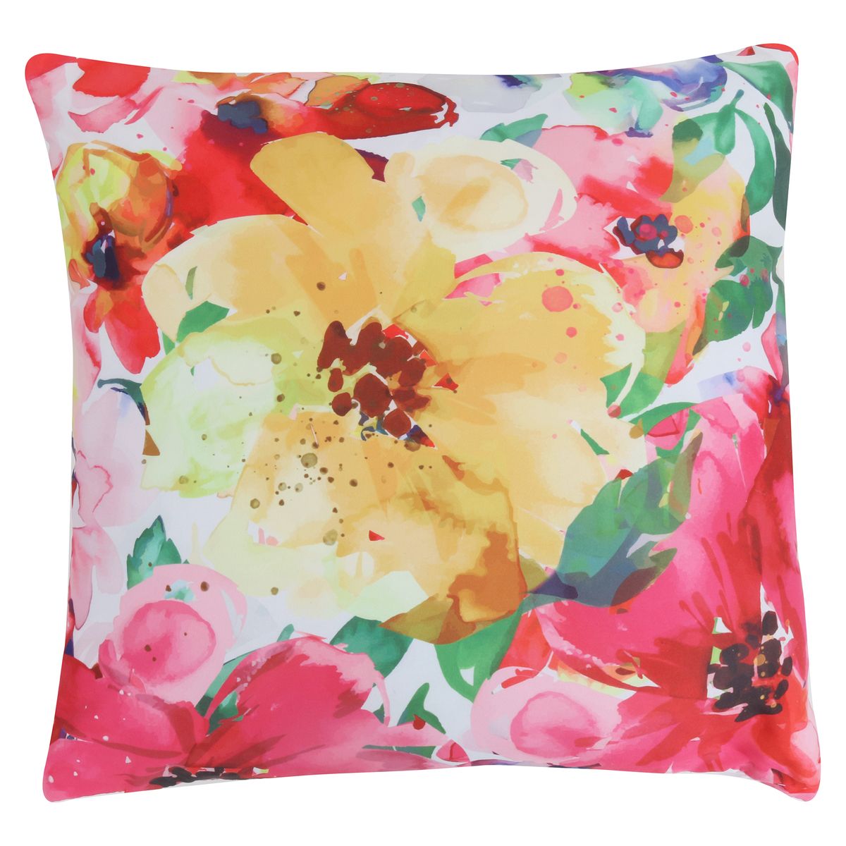 JUST HOME COLLECTION - Cojín Decorativo Flor Rojo 45x45 cm