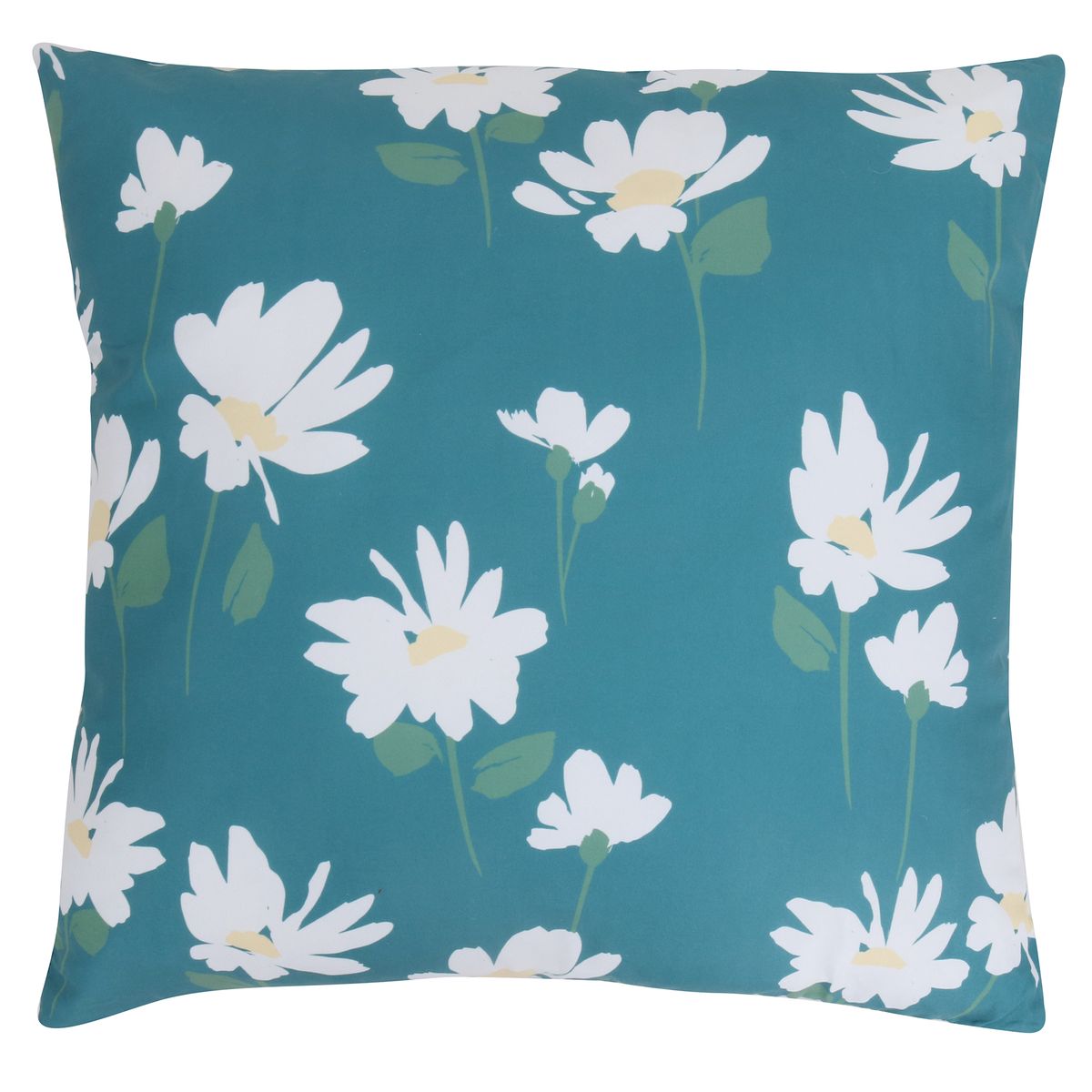 JUST HOME COLLECTION - Cojín Decorativo Flor Verde 45x45 cm