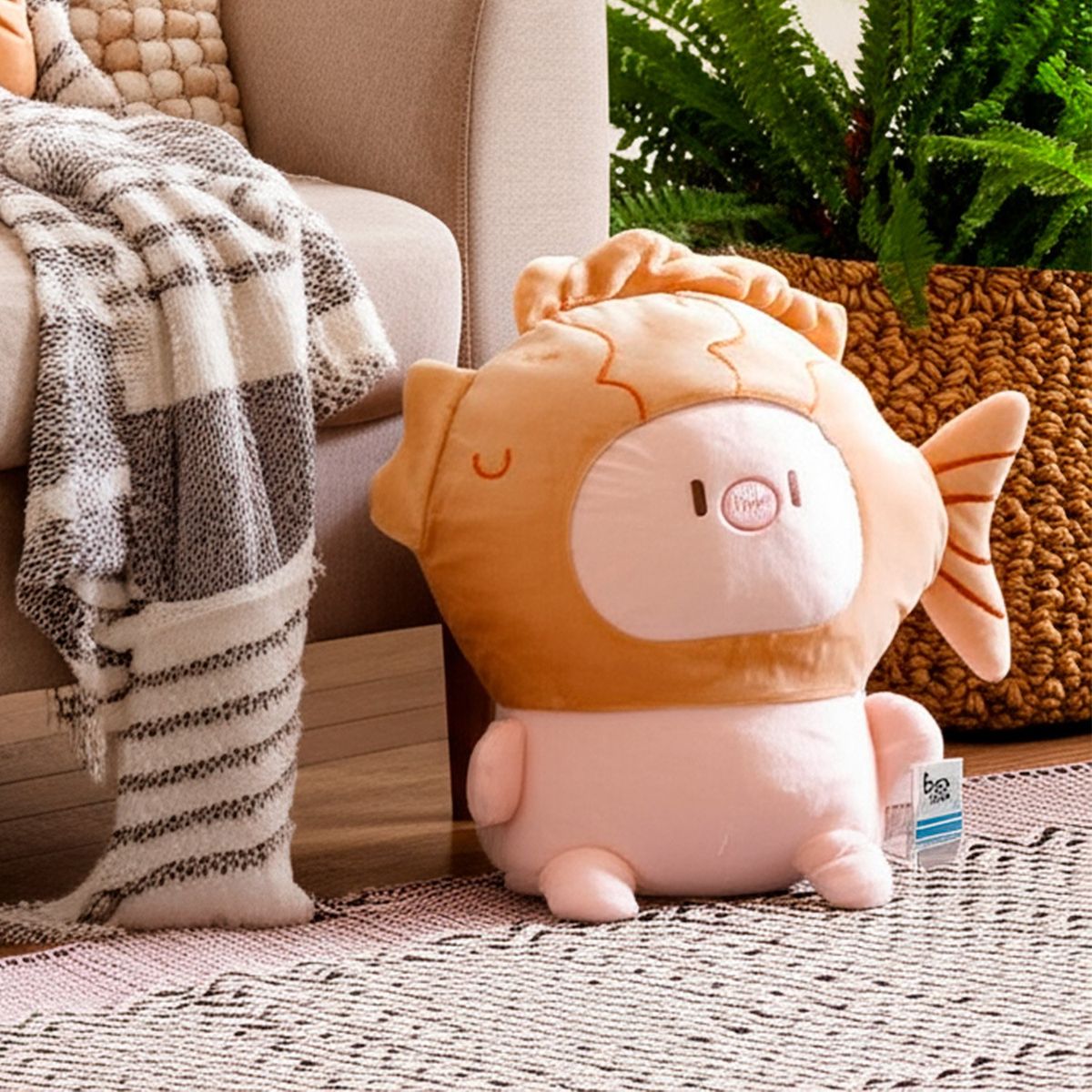 JUST HOME COLLECTION - Cojín Cerdito Multicolor 20x30 cm