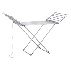 KLEINE WOLKE - Tendedero Eléctrico Plegable Plástico 54x146x91 cm Gris; Plateado