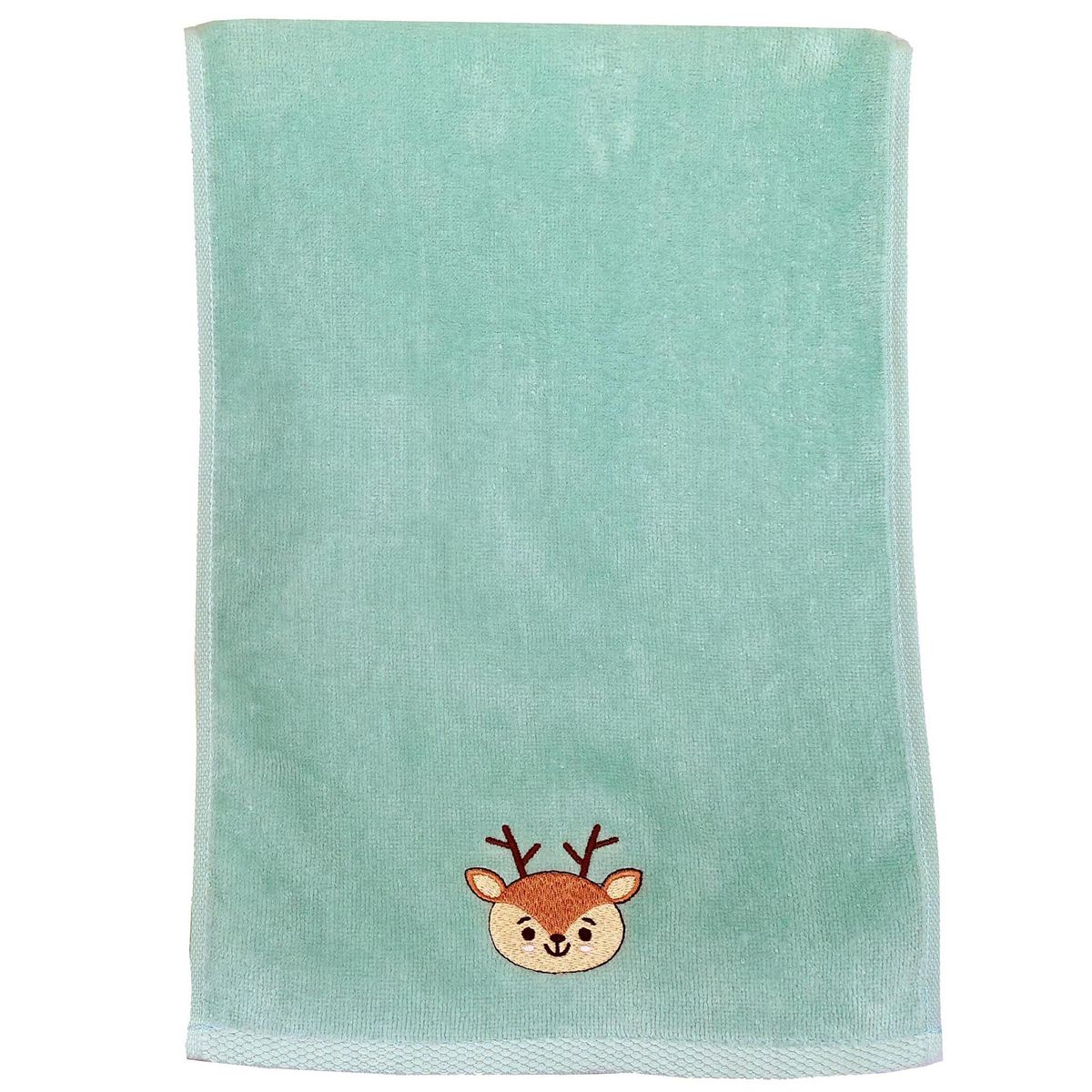 CASA BONITA - Toalla Infantil Conejo 380 gr Algodón 28x46 cm Celeste