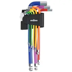 UBERMANN - Set 9 llaves hexagonales color