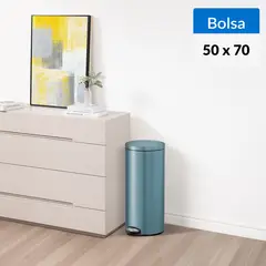 EKO - Basurero de Bolsa 50x70 cm 30 Litros Plástico Azul