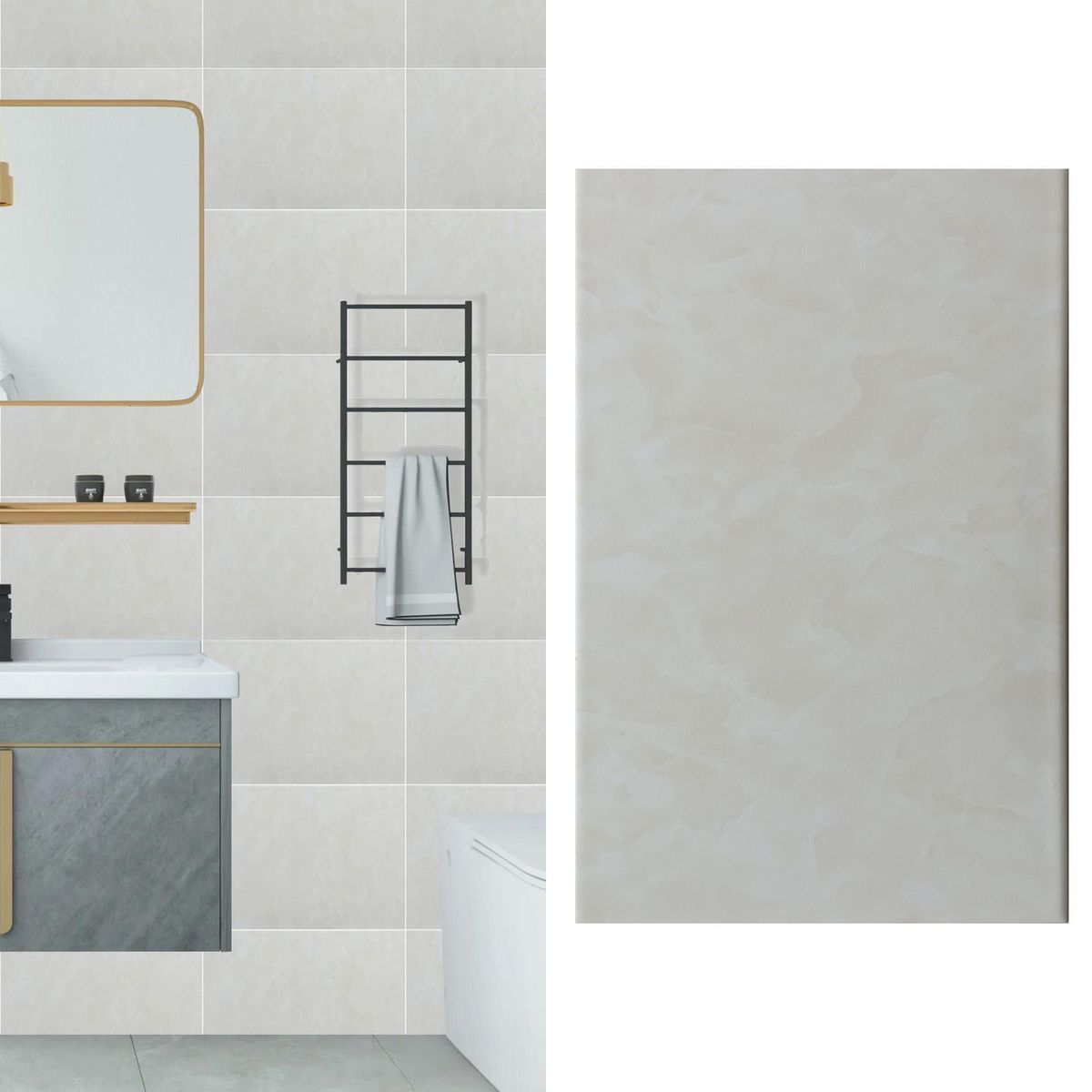 HOLZTEK - Cerámica 20x30 cm Marmol Beige 1.5 m2