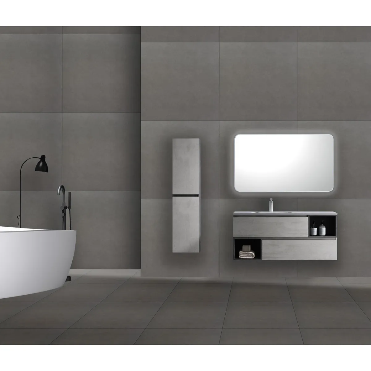 HOLZTEK - Gres 60x60 cm Graph Grafito 1.44 m2