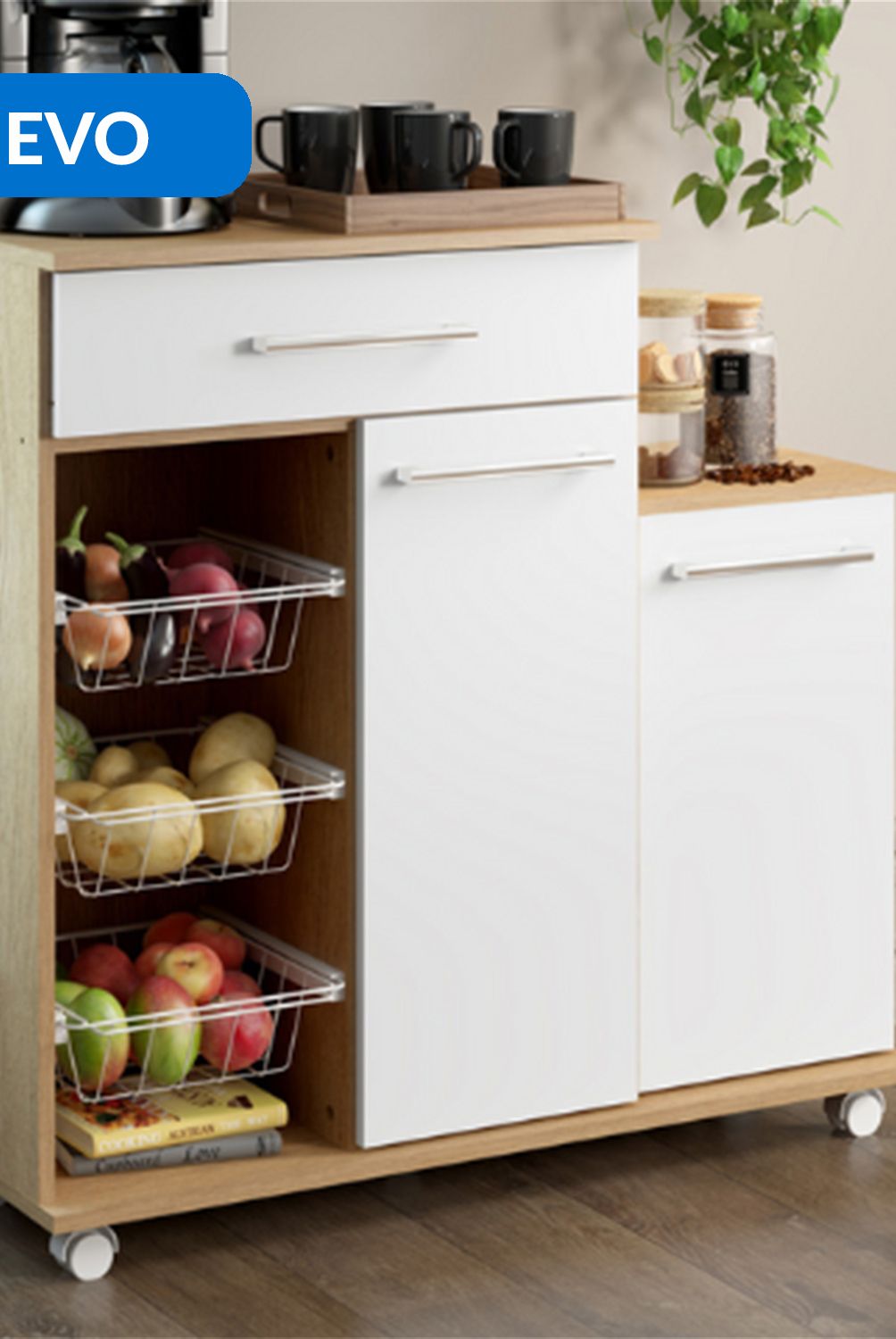DITALIA - Kit Mueble de cocina Olivia Roble 60 cm