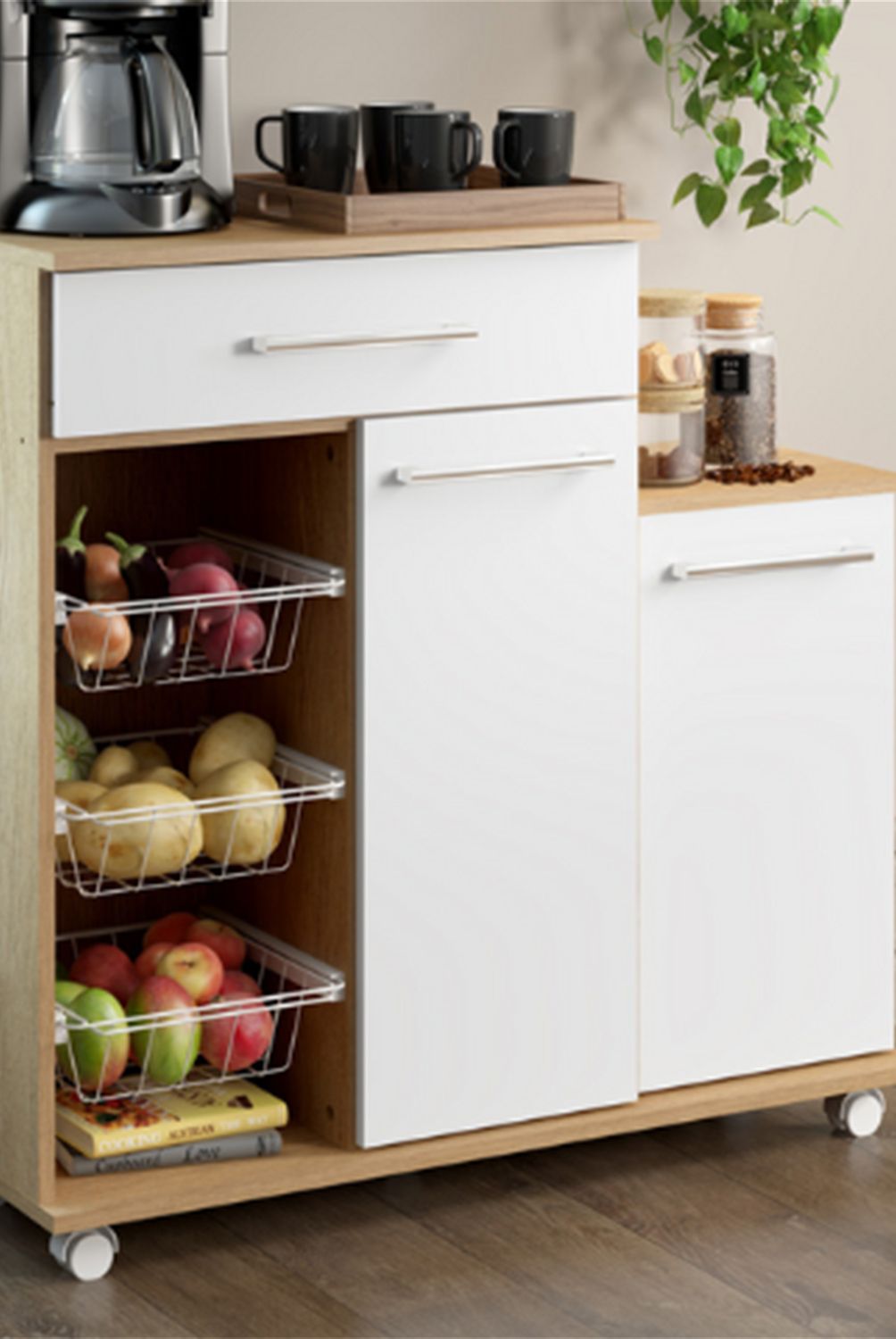 DITALIA - Kit Mueble de cocina Olivia Roble 60 cm