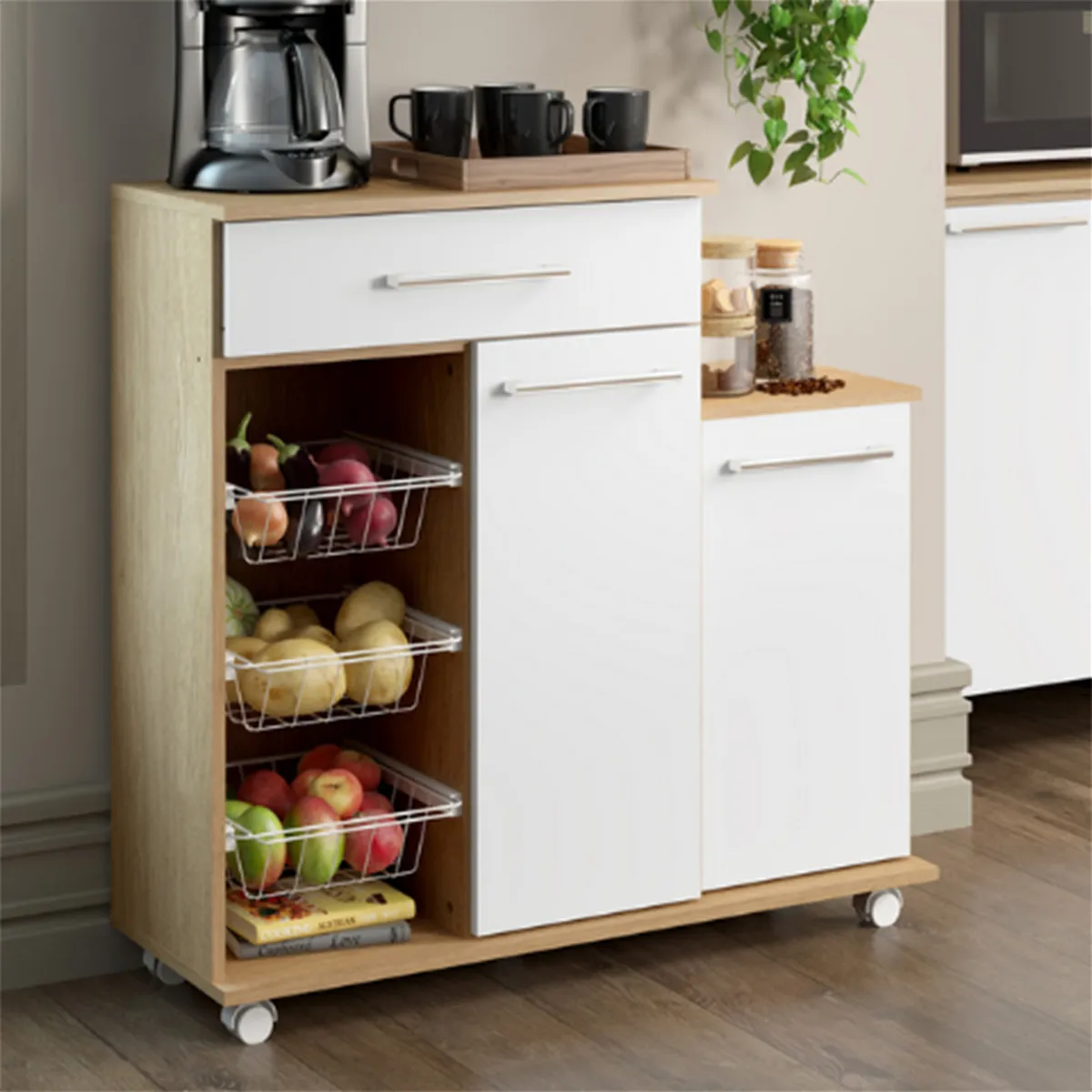 DITALIA - Kit Mueble de cocina Olivia Roble 60 cm