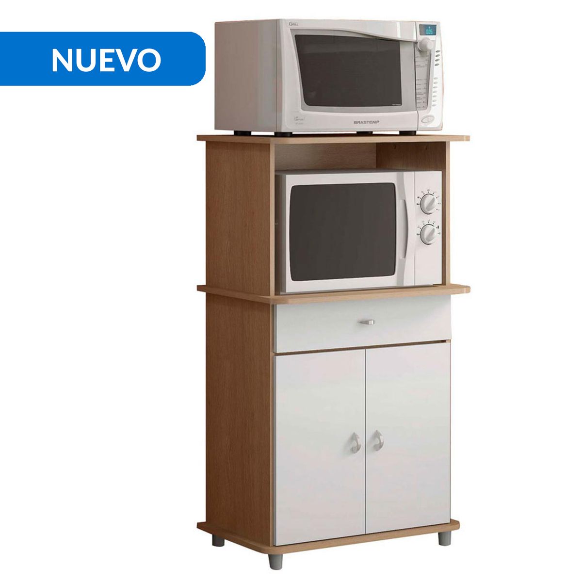 DITALIA - Mueble de cocina multiuso Mia Roble 68 cm