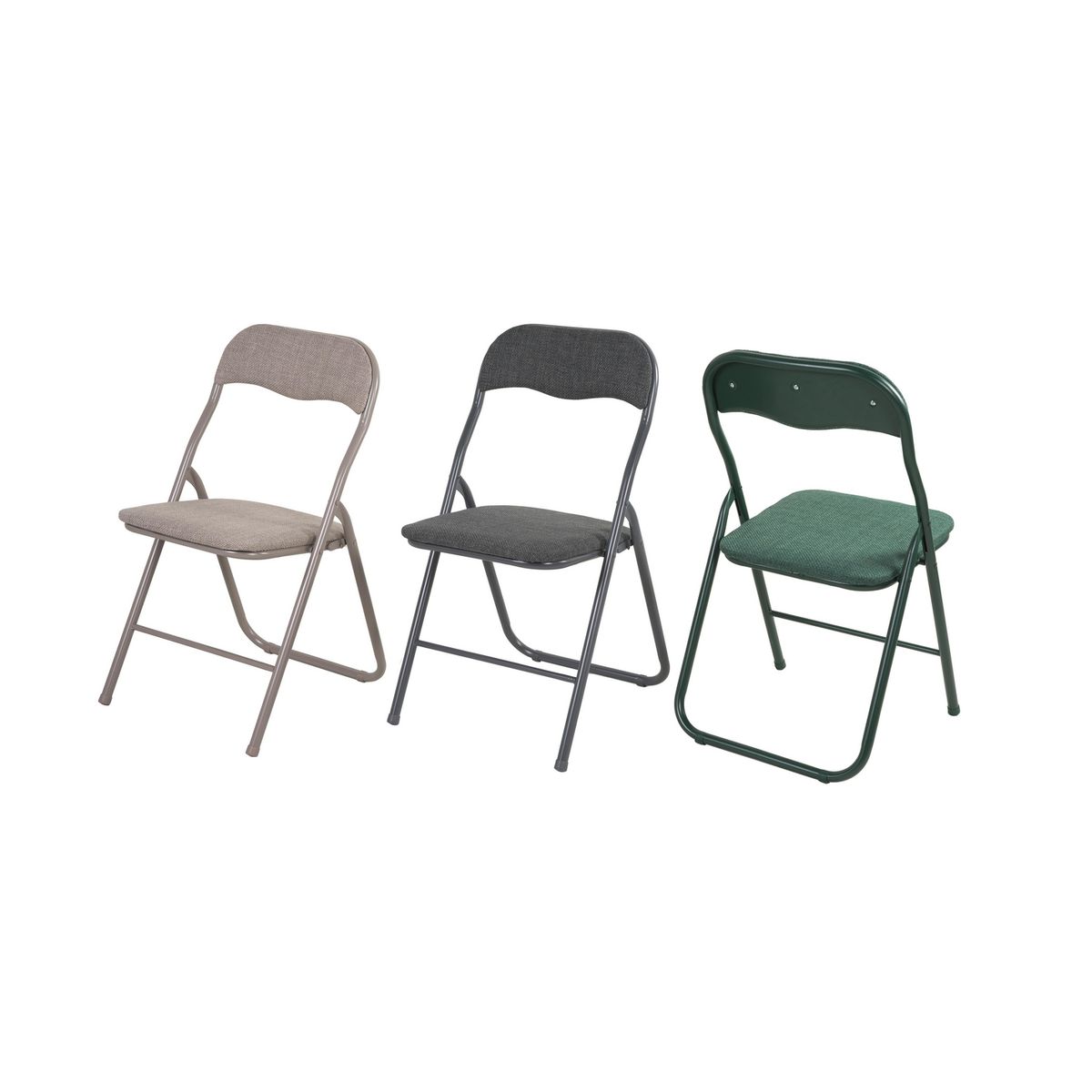 JUST HOME COLLECTION - Silla plegable Colvin Verde 80x44x48 cm