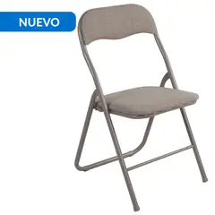 JUST HOME COLLECTION - Silla plegable Colvin Taupe 80x44x48 cm