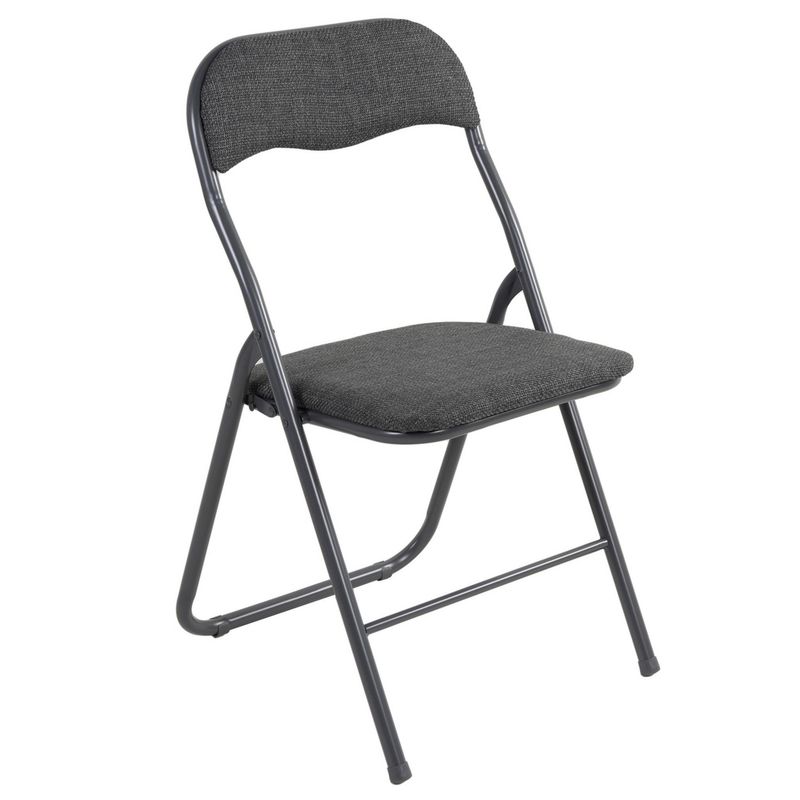 JUST HOME COLLECTION - Silla plegable Colvin gris Colvin Gris 80x44x48 cm