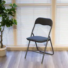 JUST HOME COLLECTION - Silla plegable Colvin gris Colvin Gris 80x44x48 cm