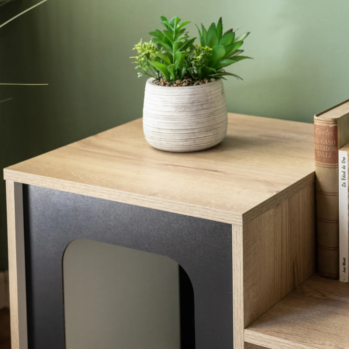 JUST HOME COLLECTION - Mesa Auxiliar Espacio Mascota Duna 91.5x40x46.5 cm