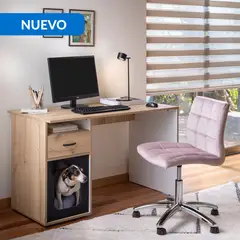 JUST HOME COLLECTION - Escritorio Espacio Mascotas Espacio Duna / Negro 120.9x73x60.2 cm